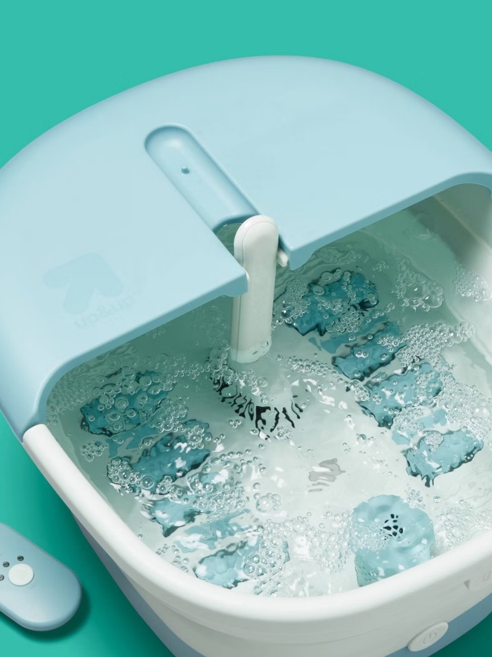 Heated  Foot Spa Soothing Bubble Massager With Remote